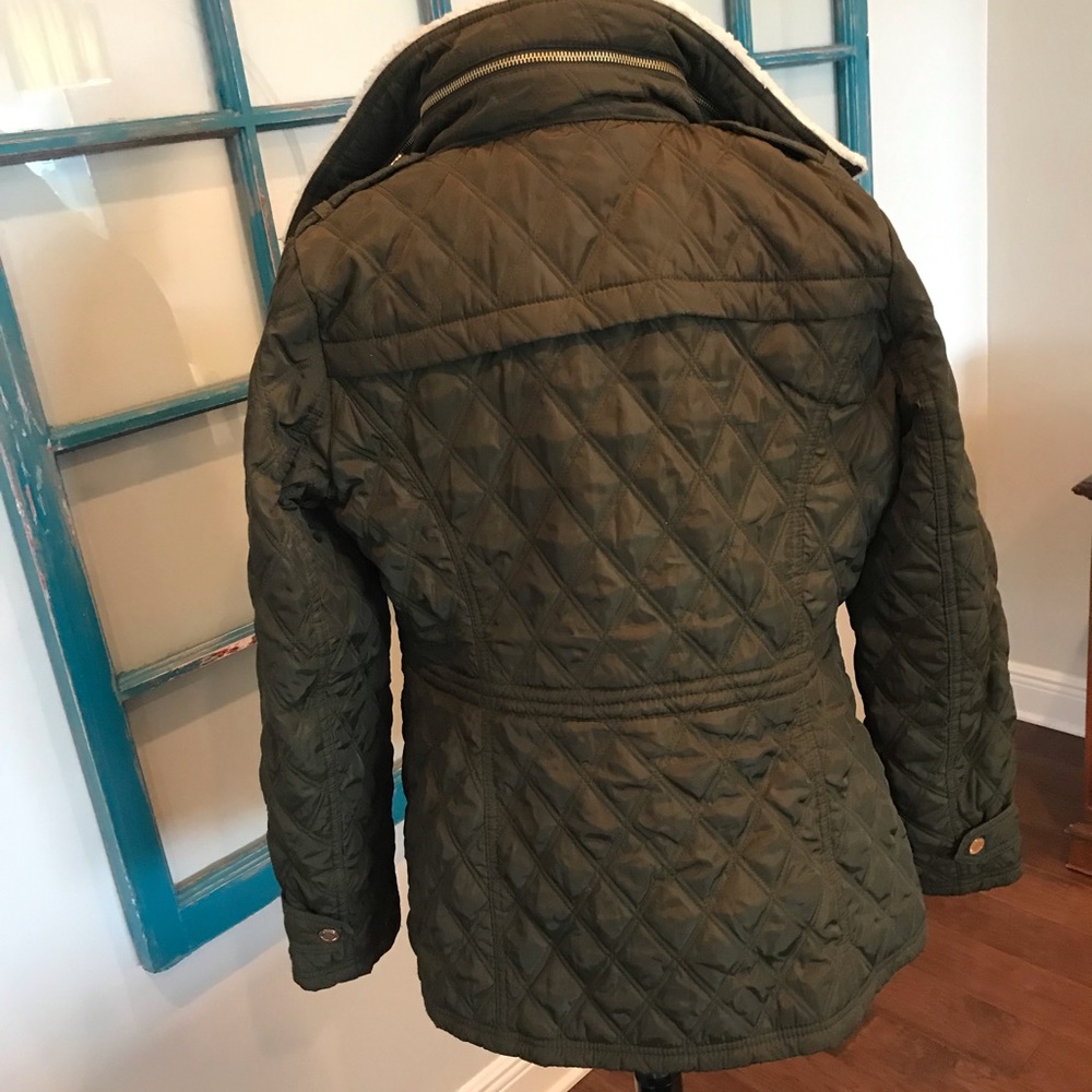 Army green Michael Kors coat - Picture 2 of 3